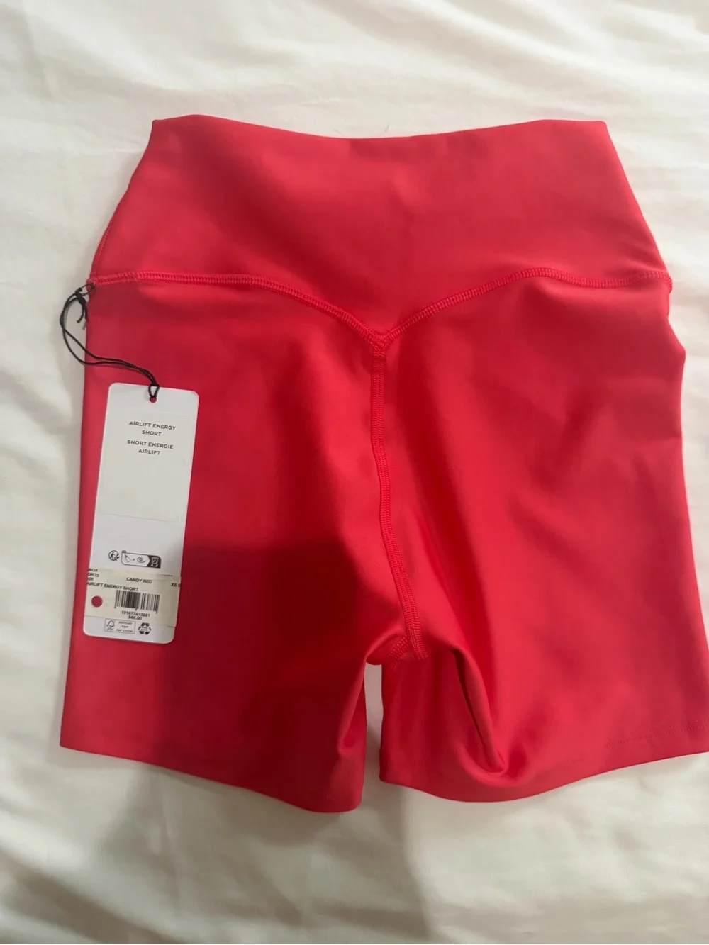 ALO Yoga High-Rise Red Bike Shorts